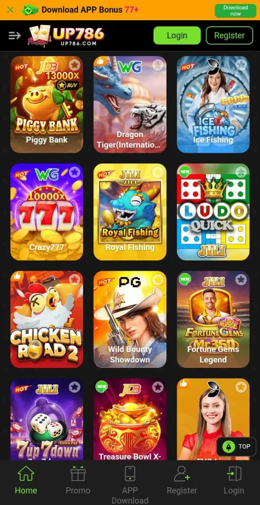 Game UP786 Dishboard