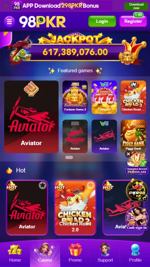 Game 98PKR Homepage